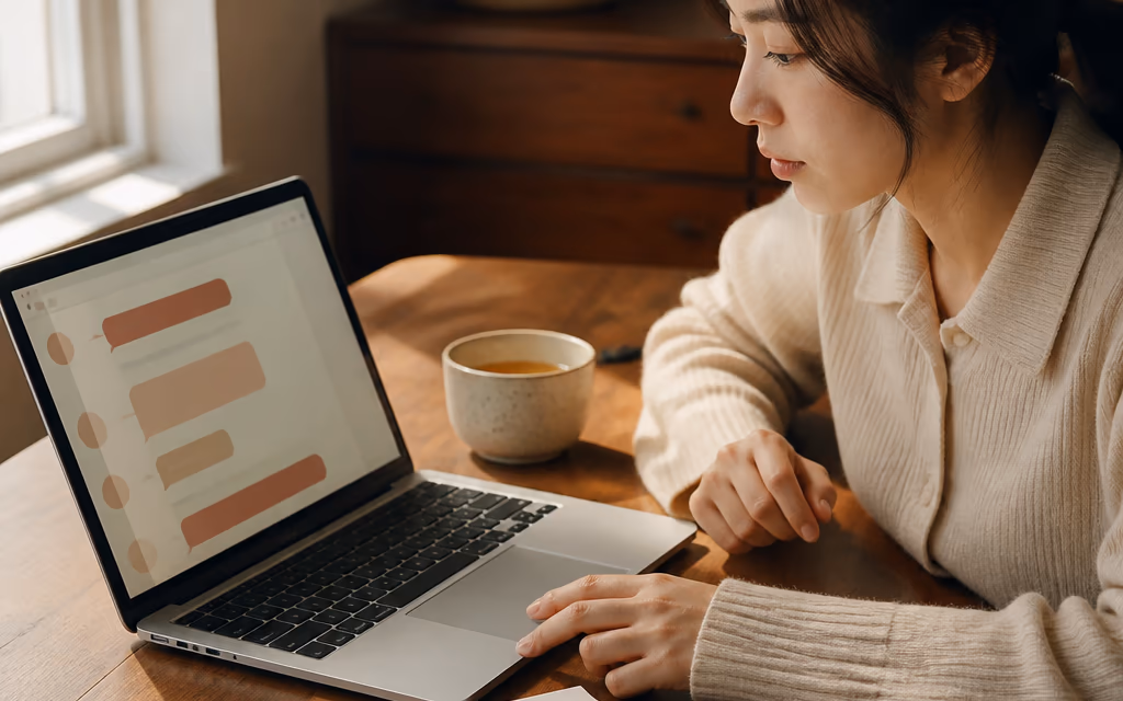브랜드 로고가 상단에 있는 리포트 PDF가 열린 자리