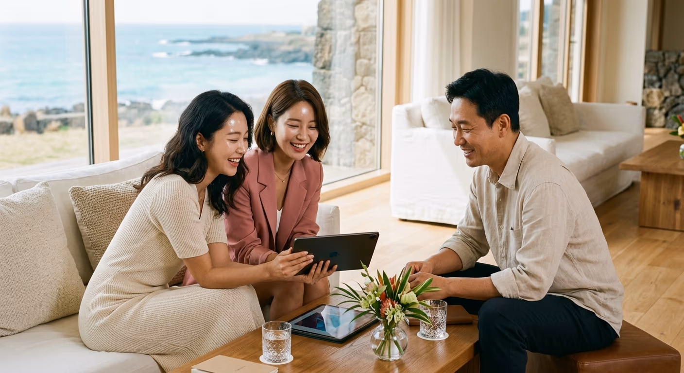 제주에서 첫 미팅을 시작하는 자리