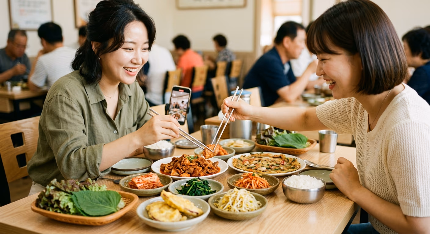 한 자리에 두 대의 폰